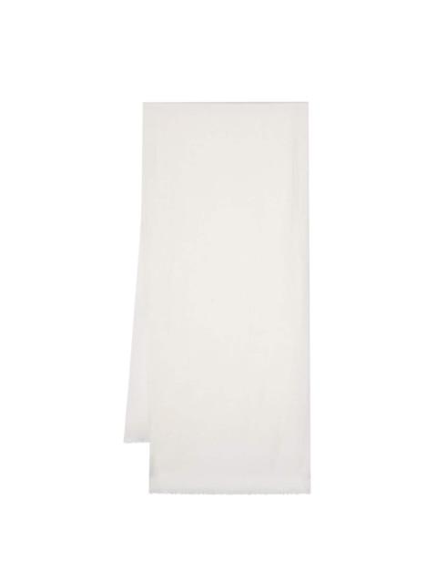 Faliero Sarti sequin-detail frayed-brim scarf