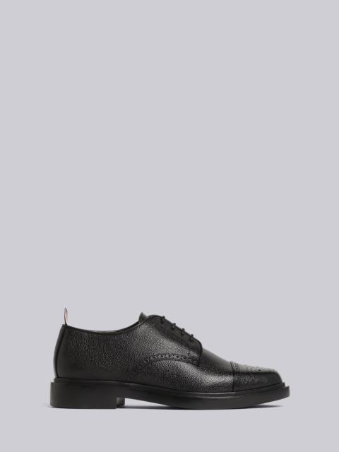 Pebble Grain Leather Cap Toe Derby