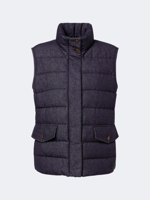 Moncler Bessez denim down vest