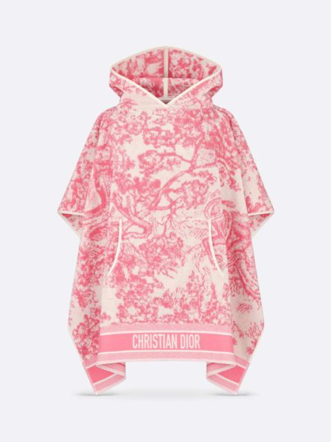 Dior Dioriviera Toile de Jouy Sauvage Hooded Poncho