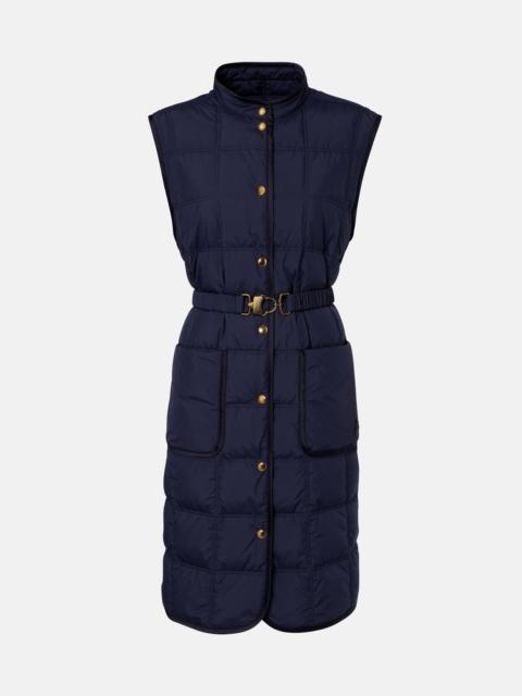 Moncler Cygnette belted quilted down vest