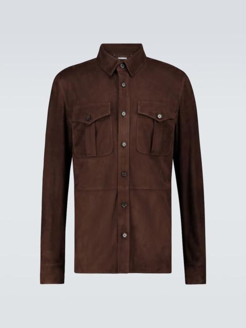 Barron suede overshirt