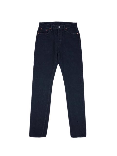 Iron Heart IH-888S-SLBod 16oz Slubby Selvedge Denim Relaxed Tapered Cut Indigo Overdyed Black