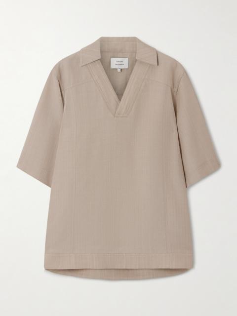 Loulou de Saison Woven Polo Shirt