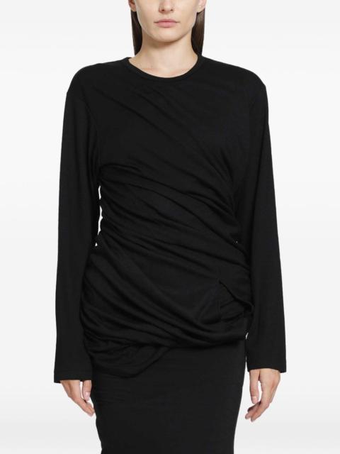 Junya Watanabe draped long-sleeve T-shirt