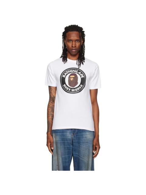 A BATHING APE® White 'Busy Works' T-shirt