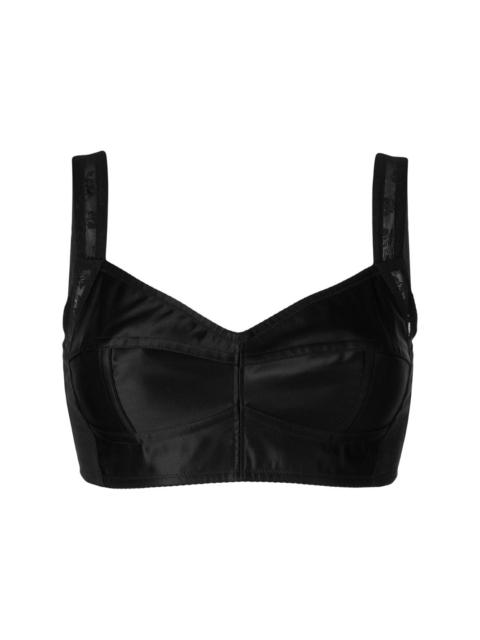 cropped bustier top