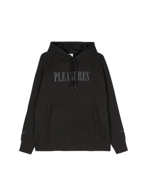 x Pleasures cotton hoodie