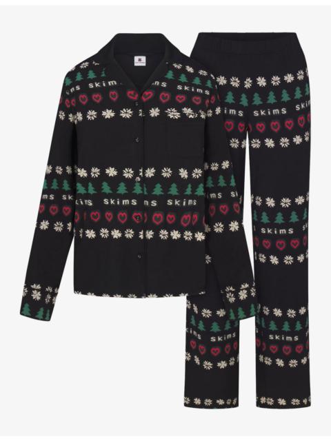 SKIMS Cactus Plant Flea Market x SKIMS Long-Sleeve Modal-Jersey Sleep Set