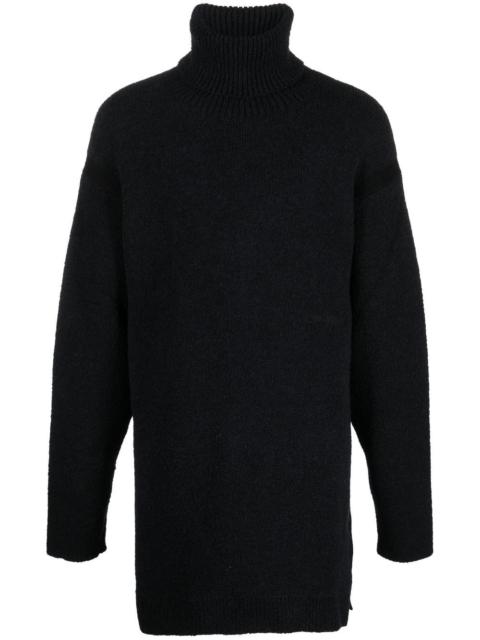 Off-White embroidered-logo roll neck jumper