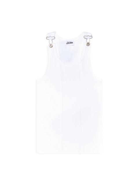 Jean Paul Gaultier Jean Paul Gaultier Ribbed Tank Top White