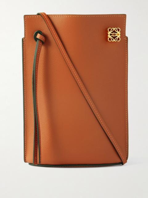 Loewe Dice Pocket Embellished Leather Shoulder Bag