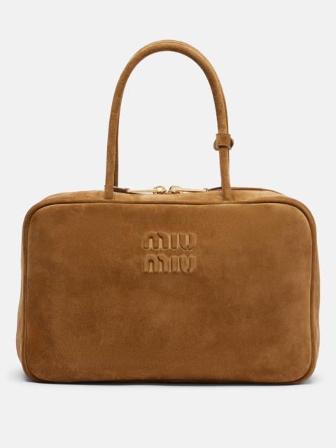 Miu Miu Beau Large suede top-handle bag