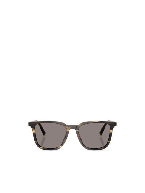 Miu Miu square-frame striped sunglasses