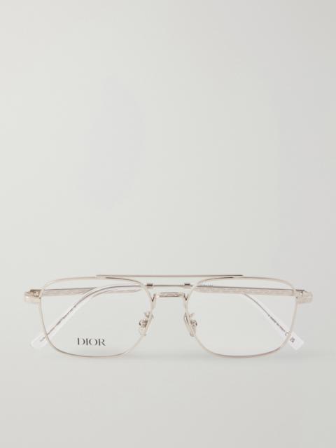 Dior DiorBotanicaO N1U Aviator-Style Silver-Tone Glasses
