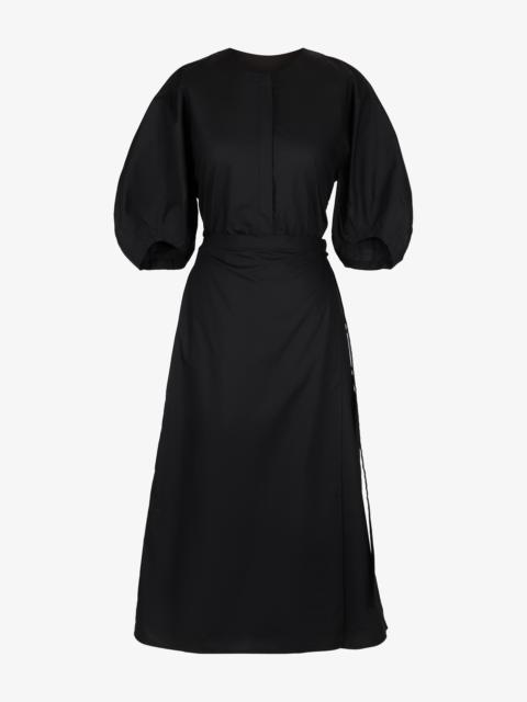 Alicia Dress in Crinkled Cotton Gabardine