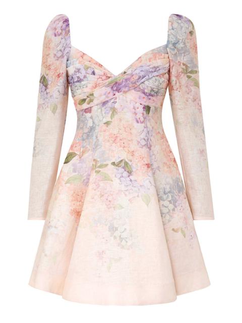 Zimmermann DAWNING PUFF SLEEVE MINI DRESS
