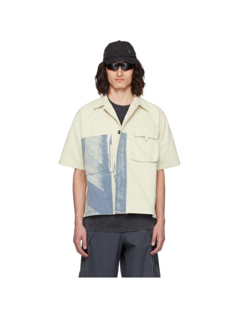 A-COLD-WALL* Off-White & Indigo Printed Shirt
