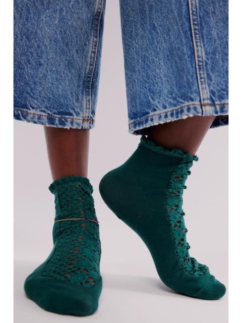 FREE PEOPLE Rubies Crochet Socks