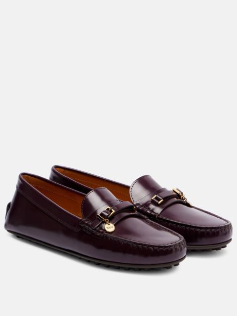Tod's 버클 세부 가죽 loafers