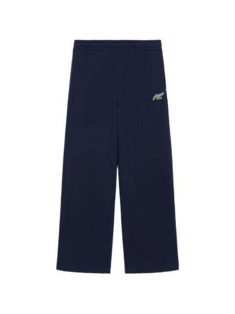 LACOSTE logo-embroidered wide-leg track pants