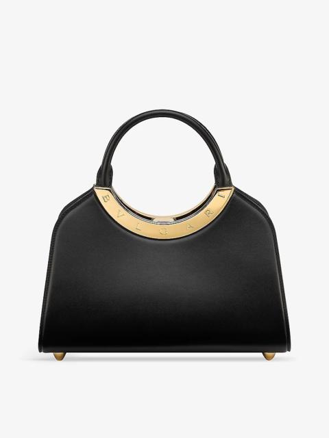 Roma medium leather top-handle bag