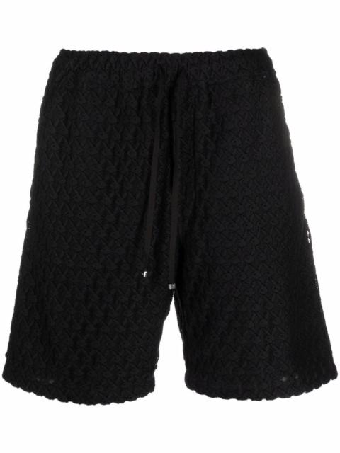 AMIRI textured drawstring shorts