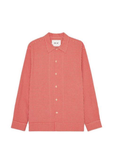 NN07 Reed gingham-check shirt jacket