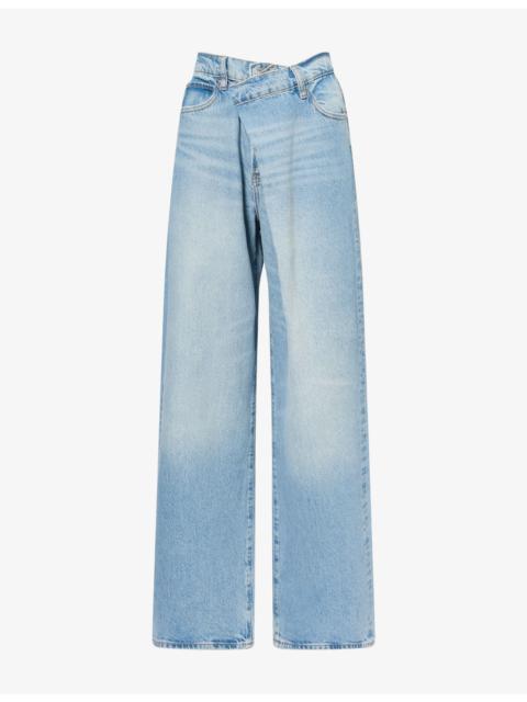 FRAME The Crossover Loose-Fit Denim Jeans