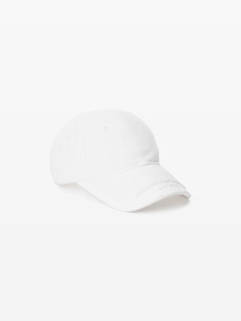 Alexander Wang Distressed Logo Baseball Cap