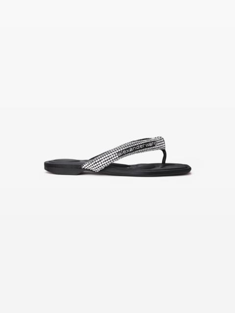 Alexander Wang JENNA TUBULAR FLAT THONG SANDAL