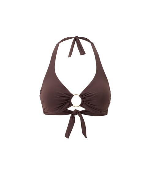 MELISSA ODABASH BRUSSELS BROWN BIKINI TOP
