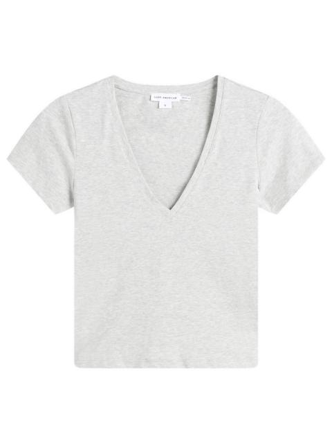 GOOD AMERICAN Good American Super Stretch V-Neck Baby T-Shirt