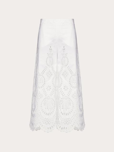 Valentino VALENTINO SAN GALLO EDITION COTTON POPLIN PANTS
