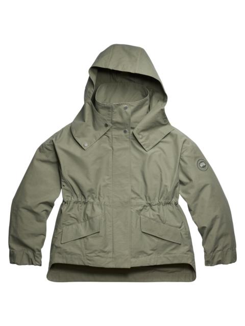 Canada Goose Women's Olivine Hooded High-Low Oversized Jacket - Sagebrush Armoise
