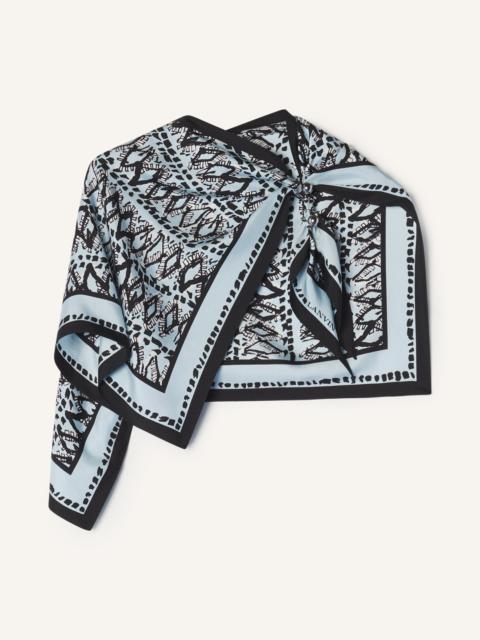 Lanvin PAINTED DIAMOND MOTIF TOP WITH JEWELRY FASTENER