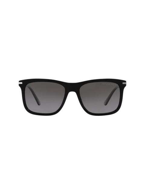 gradient rectangular-frame sunglasses