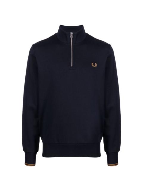 logo-embroidered cotton sweatshirt