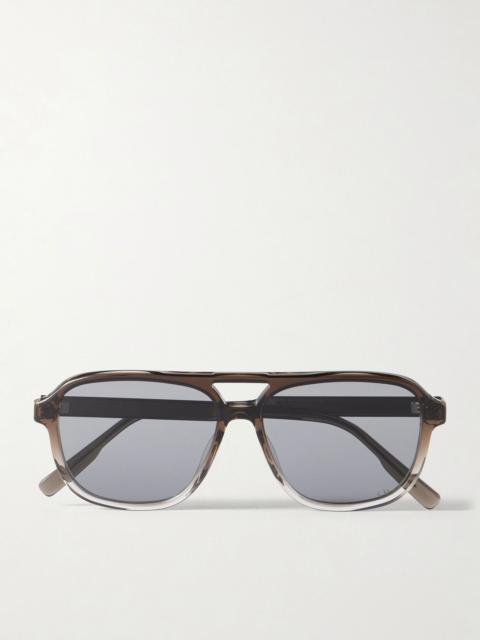 Dior DioRibbon A1I Aviator-Style Acetate Sunglasses Brown