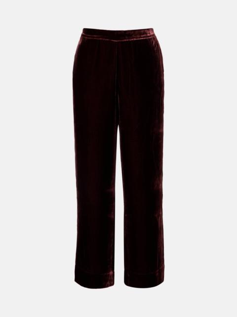 ASCENO London velvet pajama pants