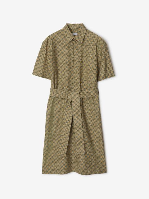 Burberry Check Cotton Shirt Dress