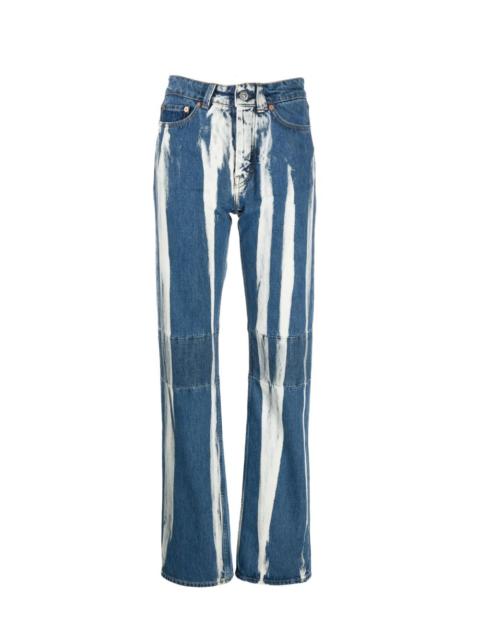 Our Legacy bleached-effect straight-leg jeans