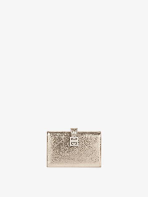 Givenchy 4G WALLET IN LAMINATED LEATHER