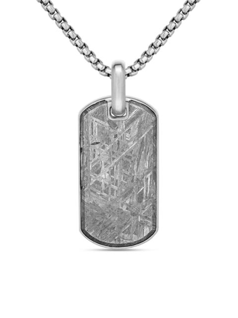 DAVID YURMAN Men's Chevron Tag in Sterling Silver - Meteorite
