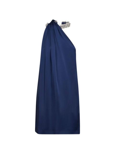 Stella McCartney asymmetric pearl-necklace mini dress