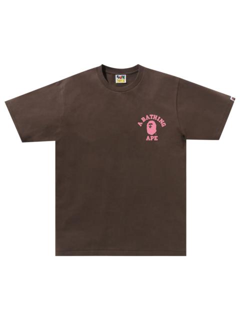 BAPE Liquid Camo College ATS Tee 'Brown'