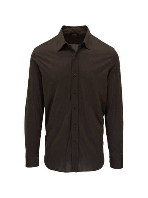 button-up long-sleeved shirt