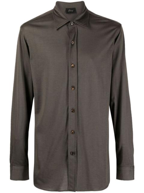 Brioni button-up long-sleeved shirt