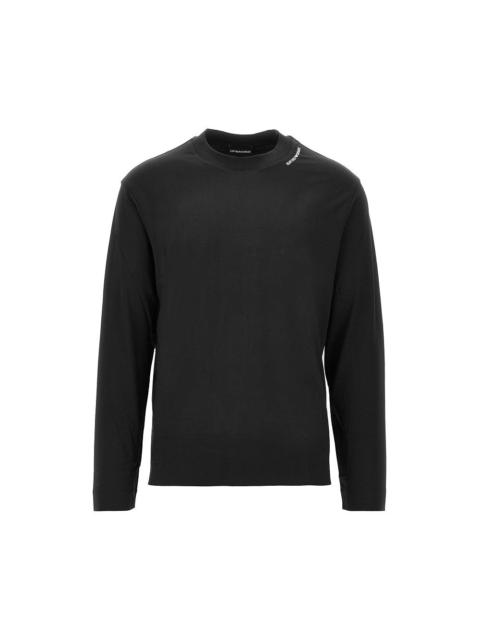 EMPORIO ARMANI STRETCH JERSEY T-SHIRT WITH LOGO EMBROIDERY