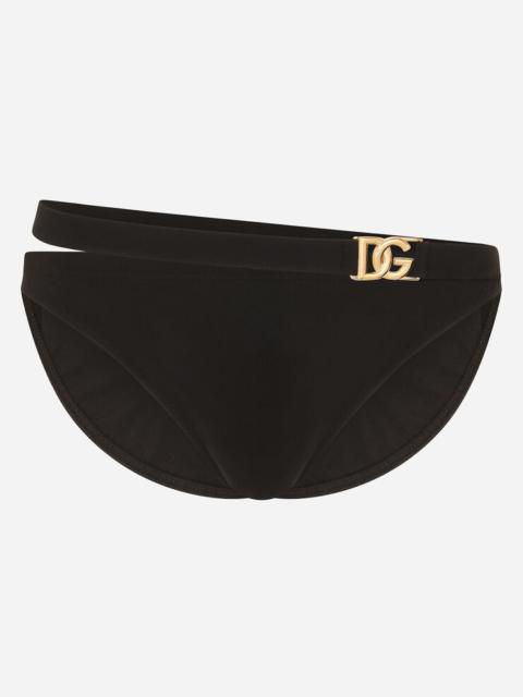 Dolce & Gabbana Swim briefs with DG logo buckle